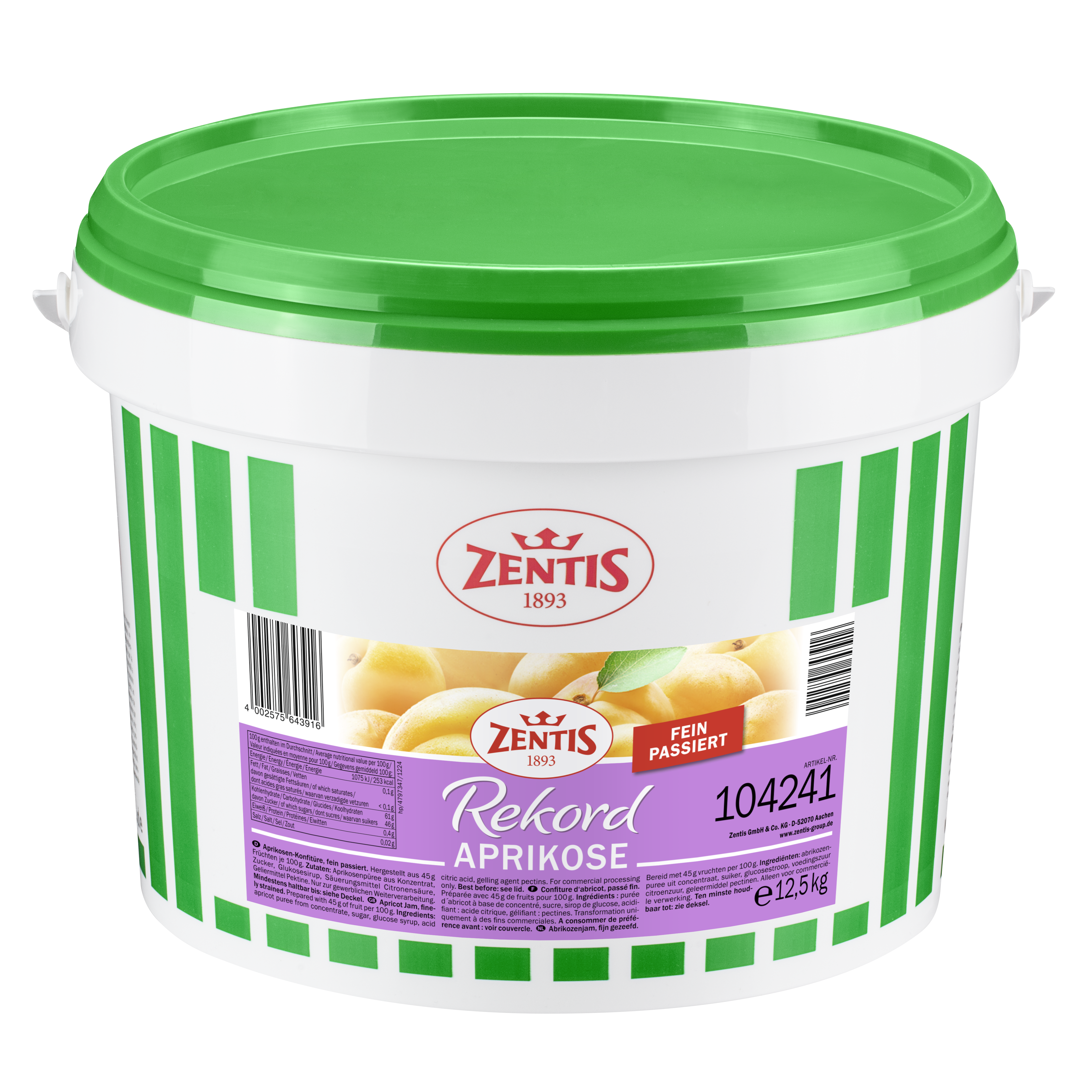 Zentis Rekord Eimer Aprikose
