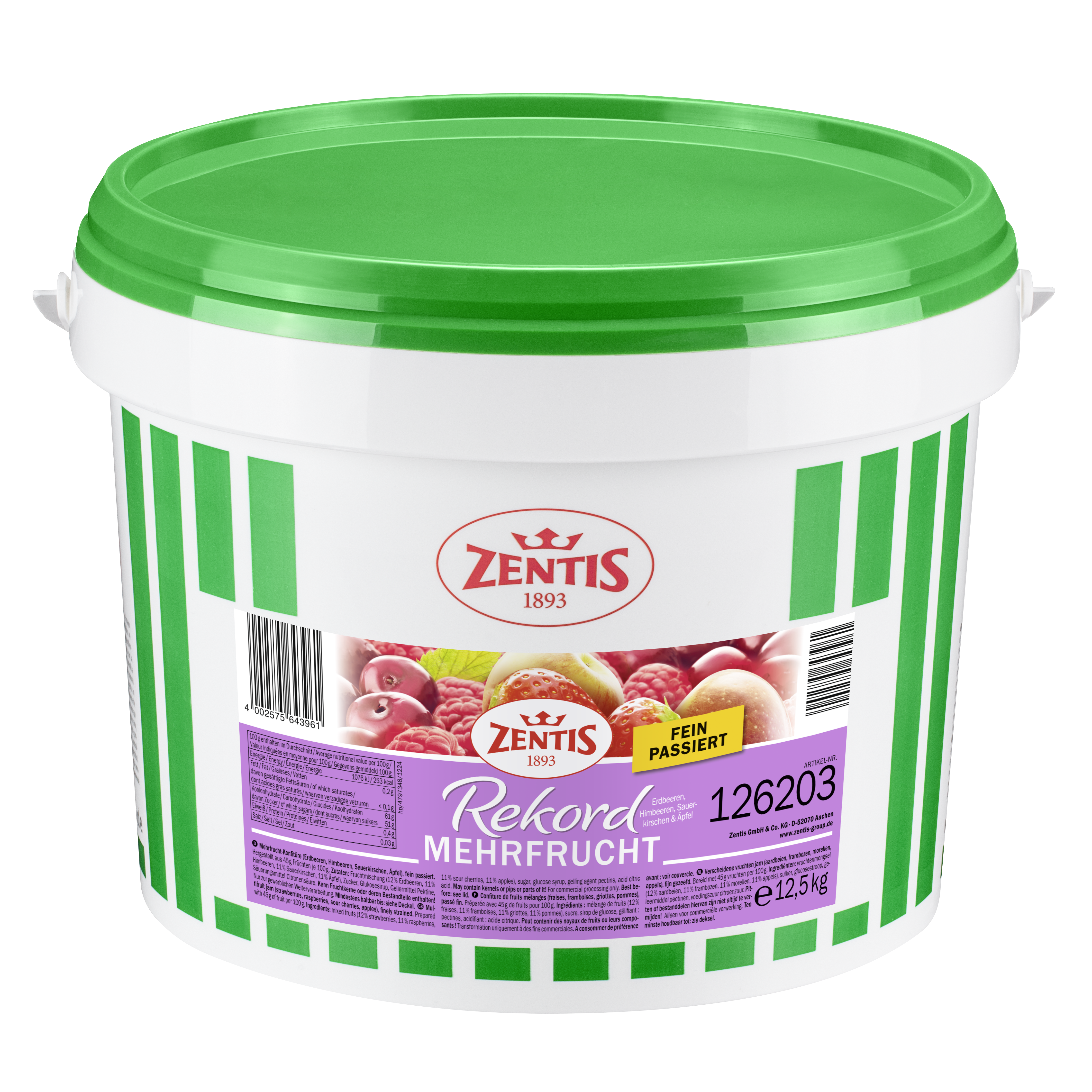 Zentis Rekord Eimer Mehrfrucht, fein passiert