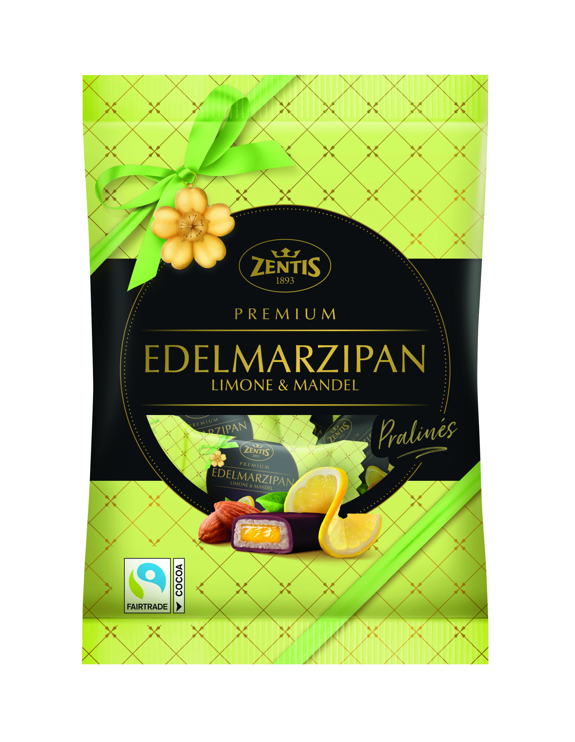 Edelmarzipan Pralinés 5x20g Limone / Mandel