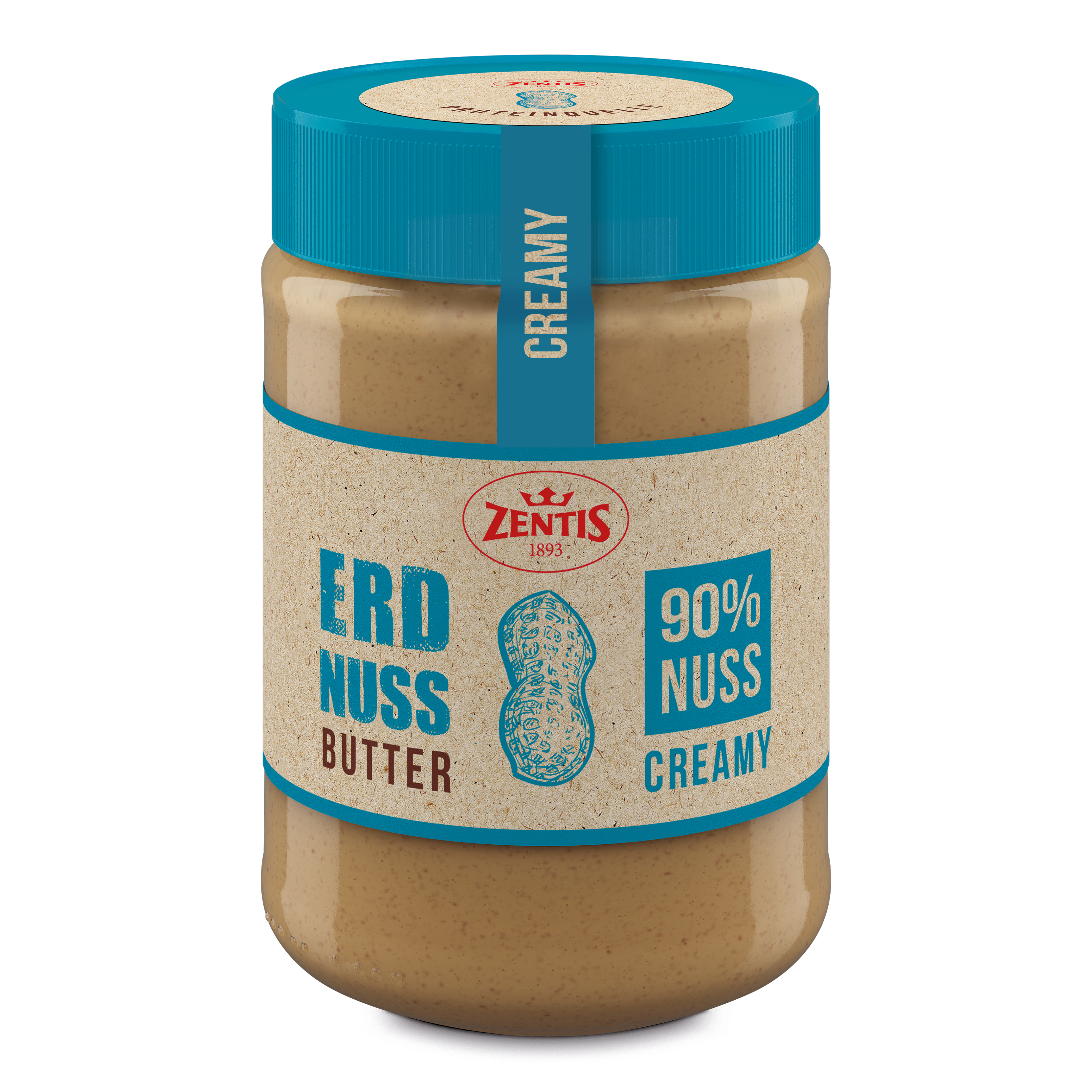 Zentis Erdnussbutter CREAMY, 8er Tray