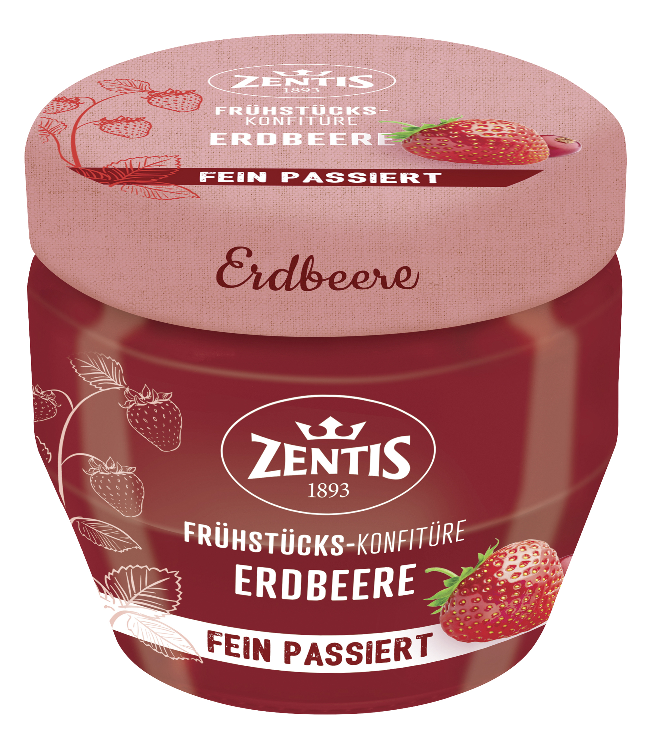 Frühstücks-Konfitüre, Erdbeere fein passiert