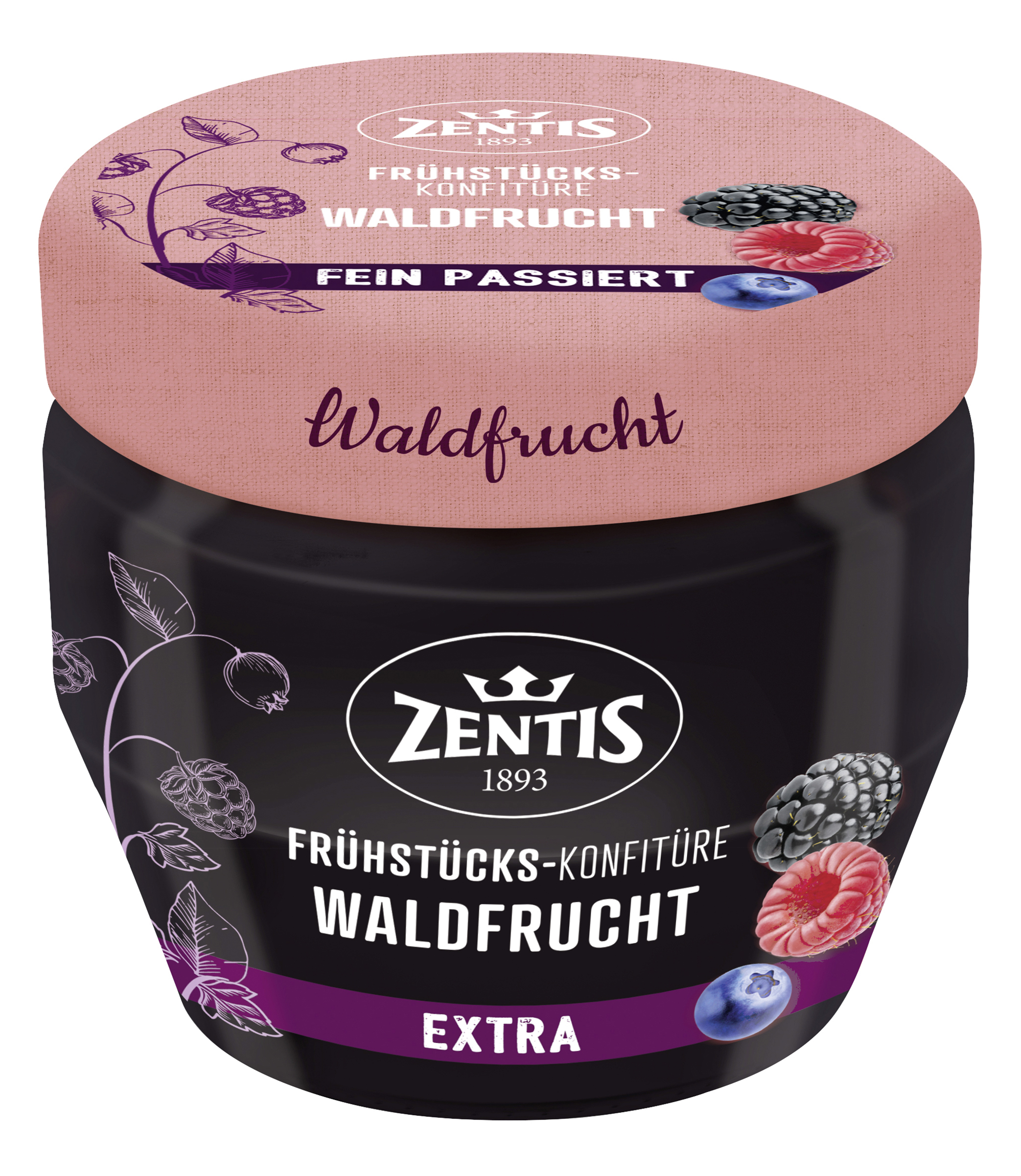 Frühstücks-Konfitüre, Waldfrucht fein passiert