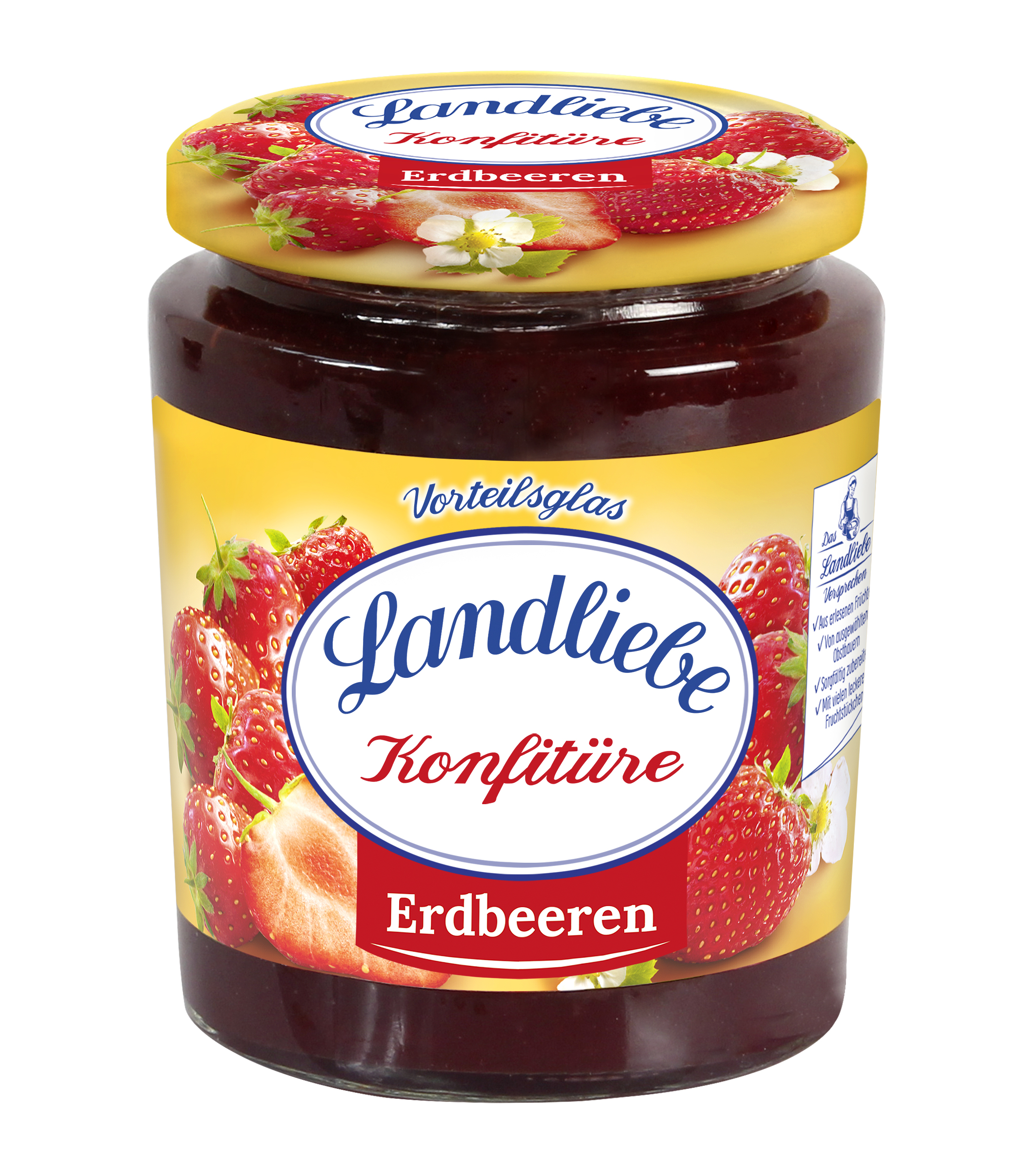 Landliebe Konfitüre Extra, Vorteilsglas Erdbeere