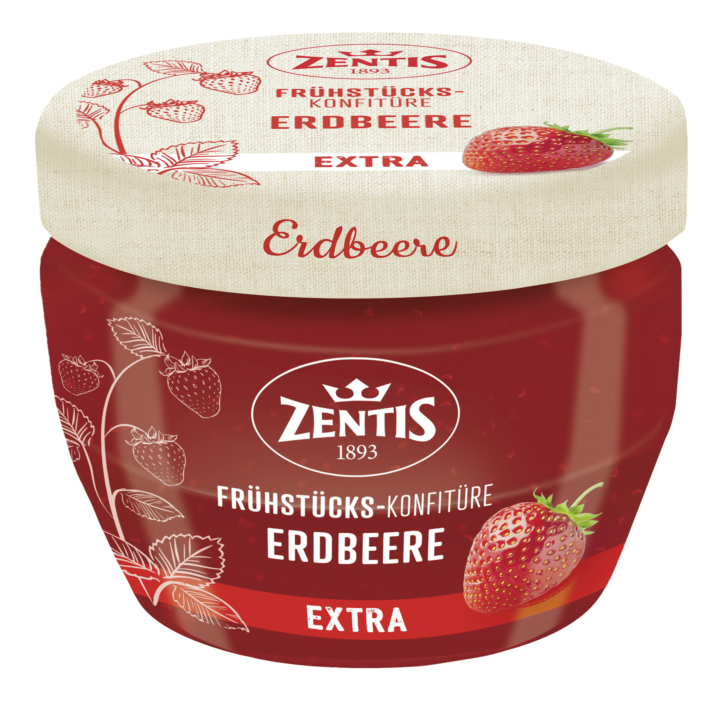 Frühstücks-Konfitüre Extra, Erdbeere