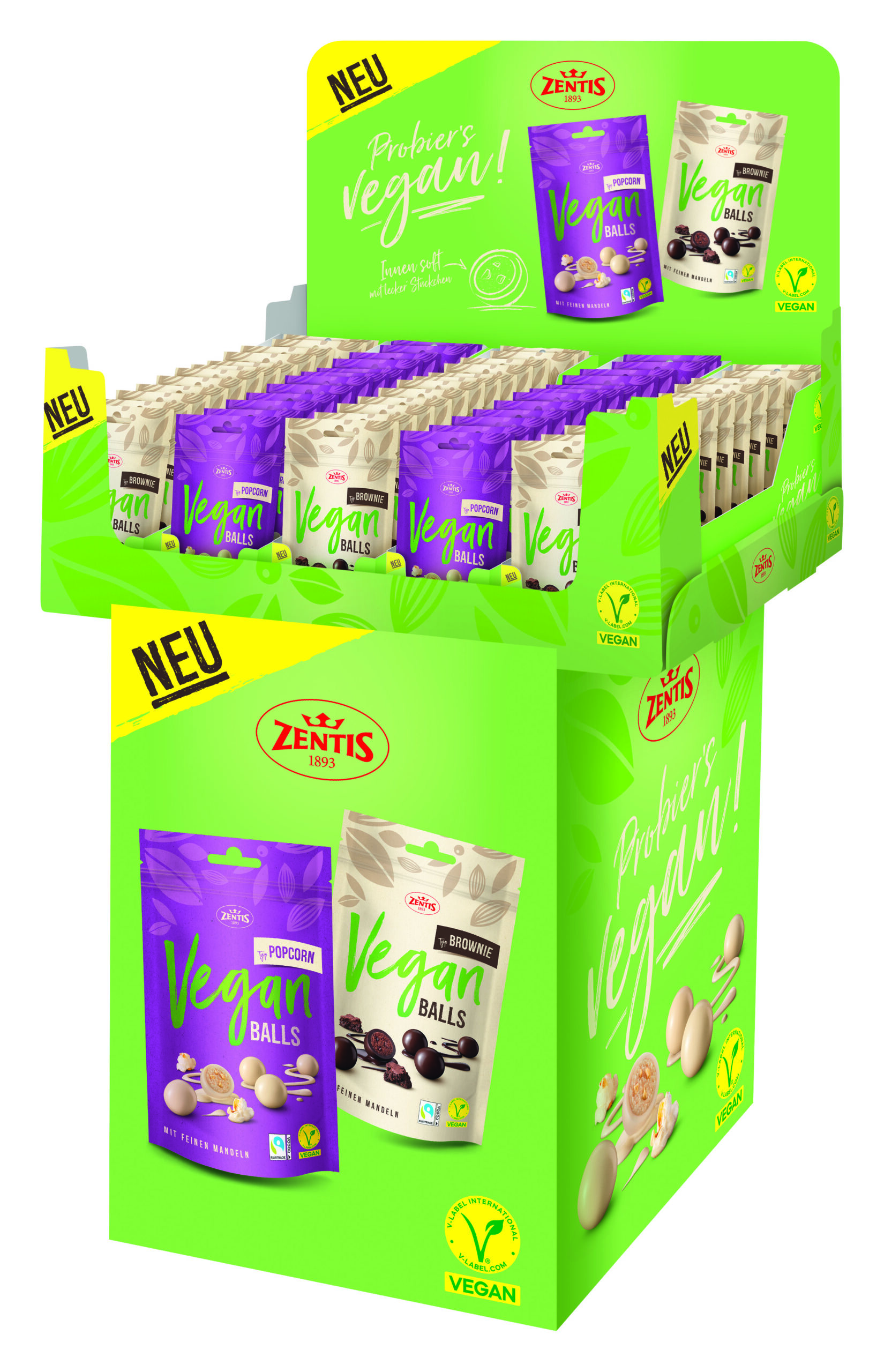 VeganBalls 60er Bodenaufsteller VEGAN