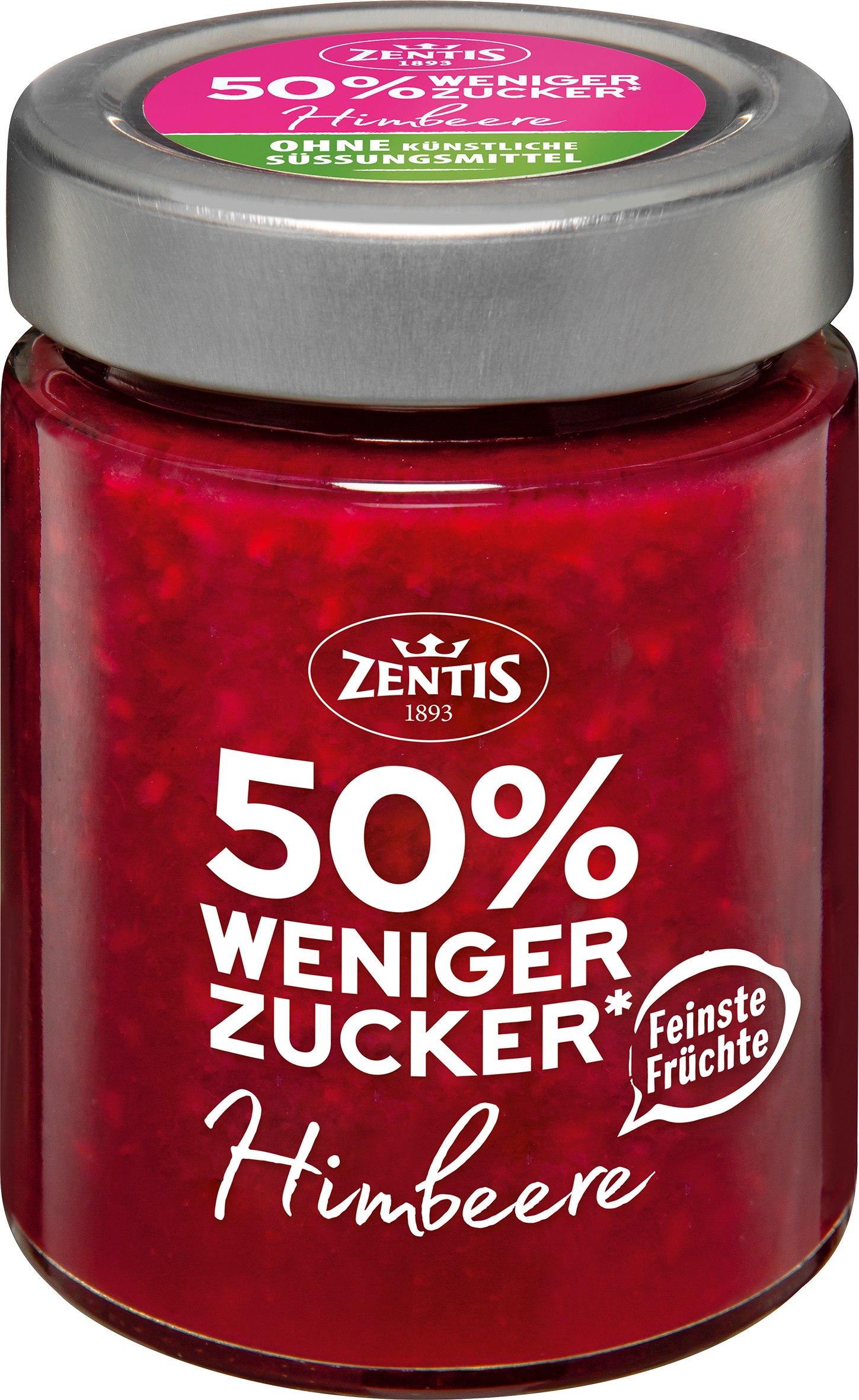 50% weniger Zucker, Himbeere