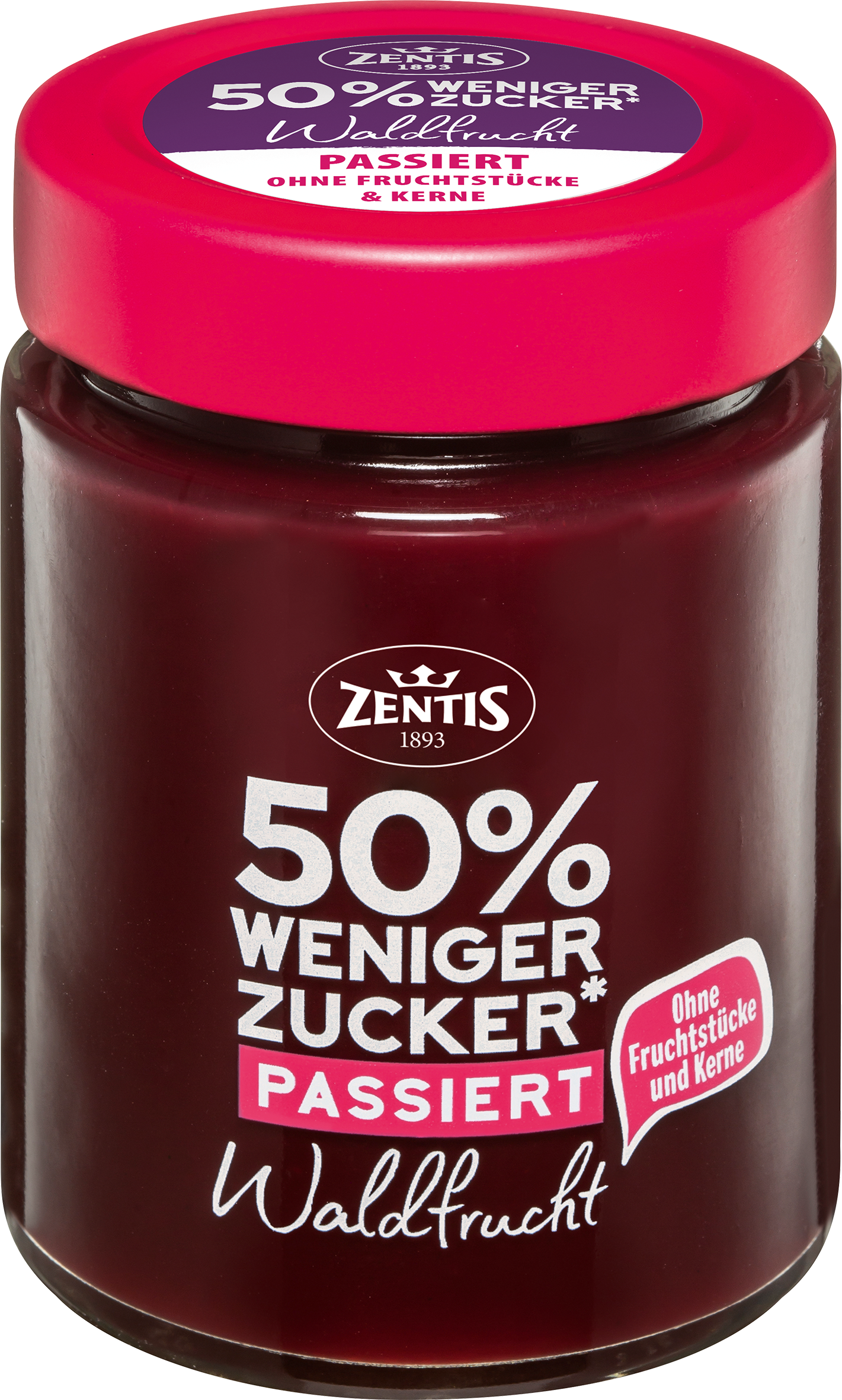50% weniger Zucker passiert, Waldfrucht