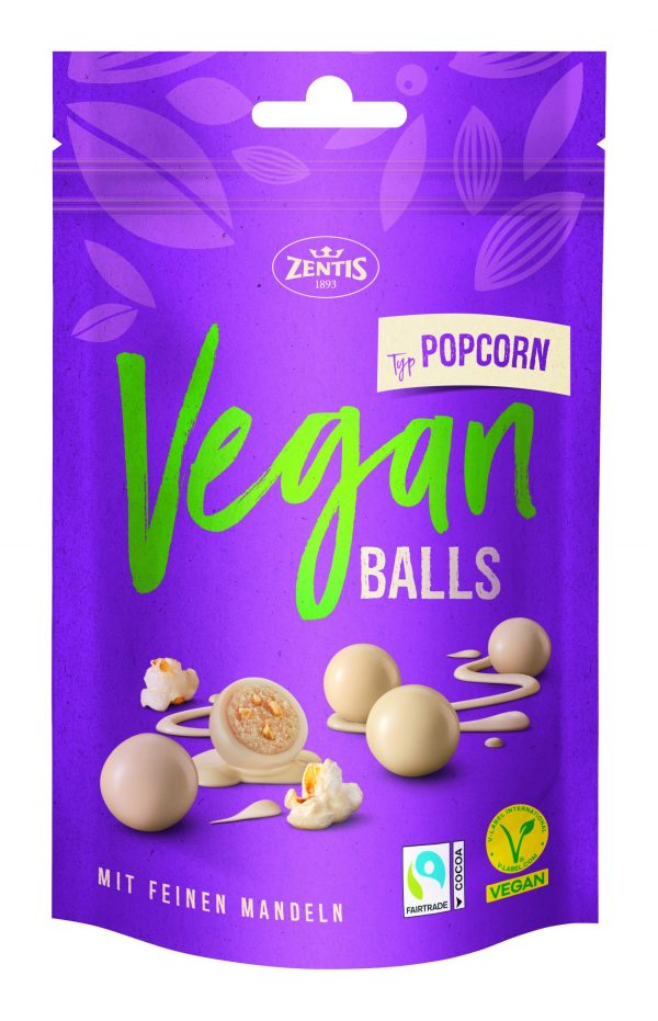 Zentis Vegan Balls , Choco Popcorn